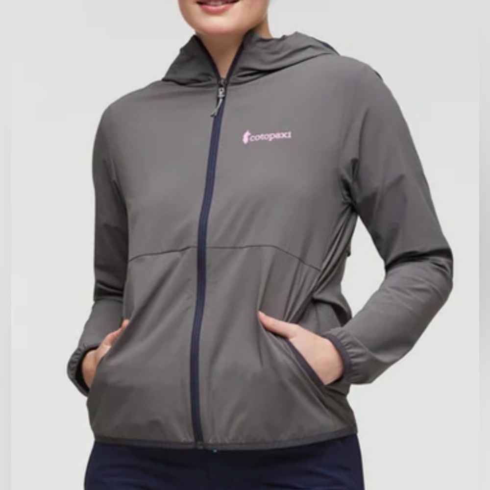 Cotopaxi Vuelta Performance Windbreaker Jacket Cinder Grey Size Small
